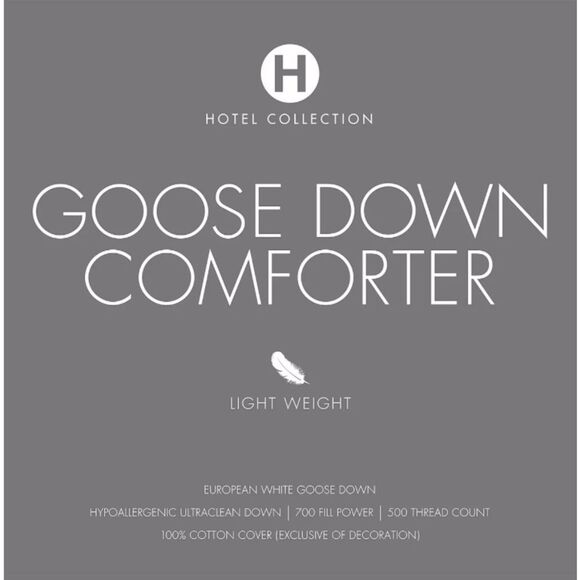 HOTEL COLLECTION
European White Goose Down Lightweight Hypoallergenic! - Picture 5 of 5